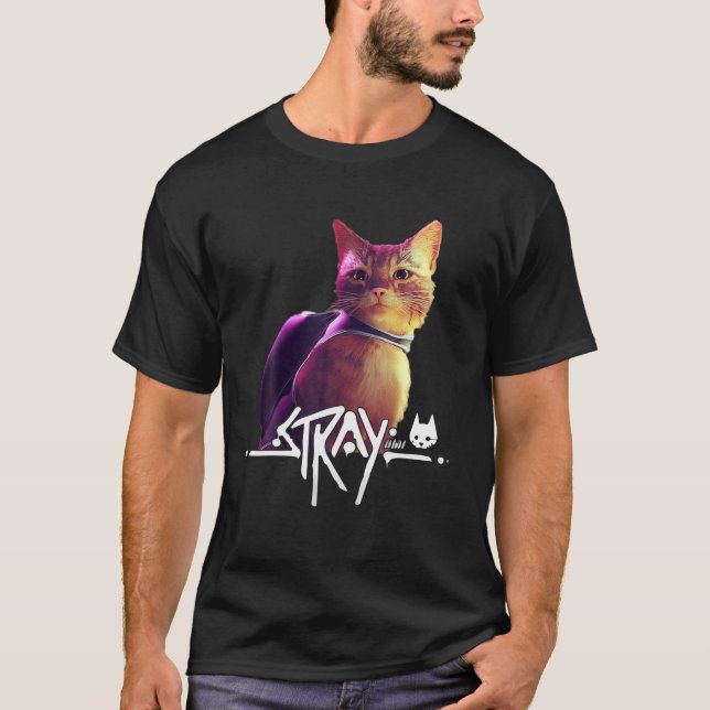 Stray Game Stray Video Game Funny T Shirt (Framsida)