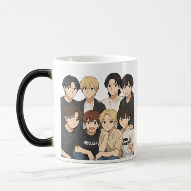 Stray Kids Anime Graphic  Magisk Mugg (Vänster)