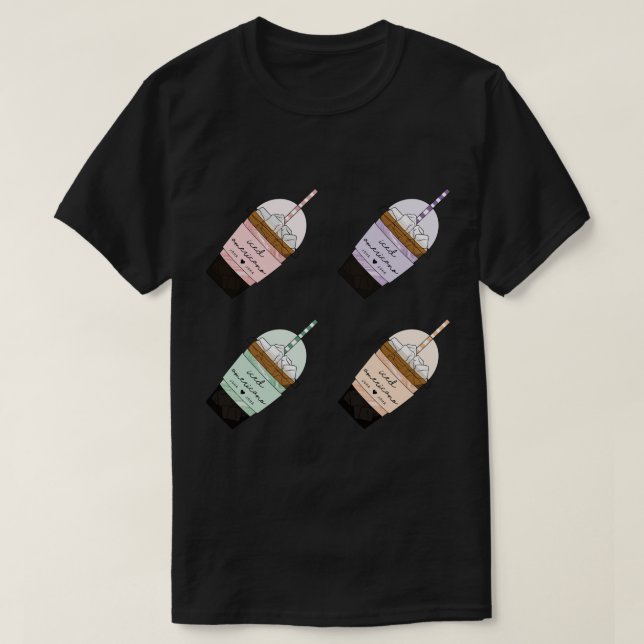Stray Kids ICED AMERICANO Joha Joha Coffee CUTE Pa T Shirt (Design framsida)