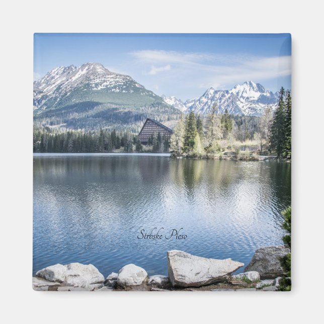 Strbske Pleso, High Tatras, Slovakien Metall Ornam Magnet (Framsidan)