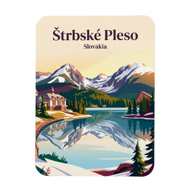 Štrbské Pleso Slovakien Magnet (Vertikal)