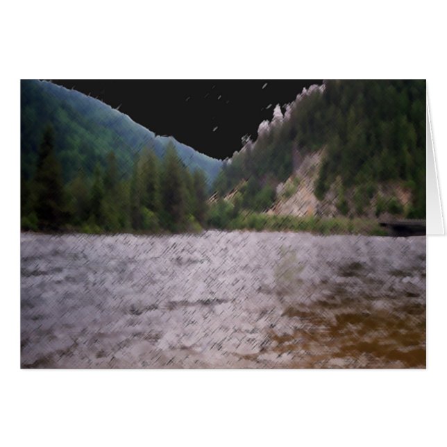 Stream Bridge Hälsningskort (Framsidan Horizontal)