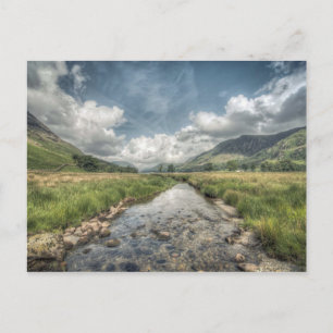 Stream från Buttermere Sjö i Windermere Vykort