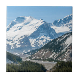 Stream längs Icefields Parkway Highway 93 - Kanada Kakelplatta