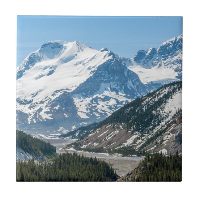 Stream längs Icefields Parkway Highway 93 - Kanada Kakelplatta (Framsidan)