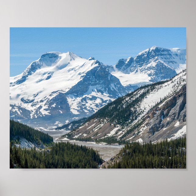 Stream längs Icefields Parkway Highway 93 - Kanada Poster (Framsidan)