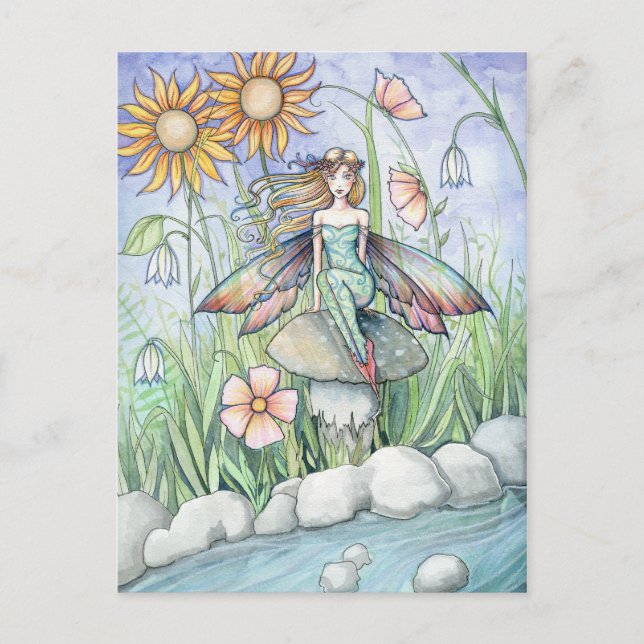Stream of Magic Fairy Postcard by Molly Harrison Vykort (Framsida)