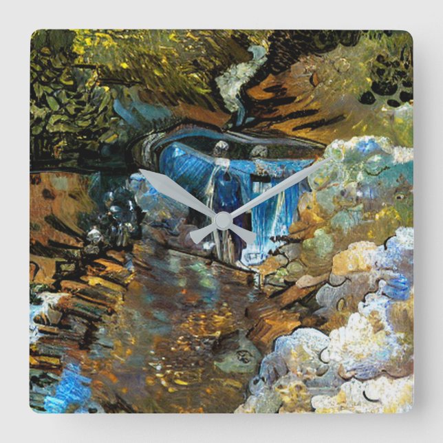 STREAM WATERFALL FYRKANTIG KLOCKA (Framsida)