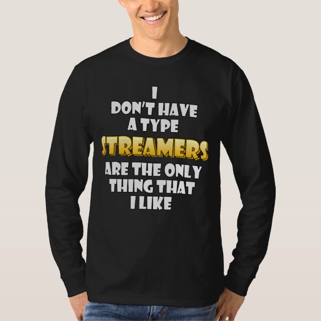 Streamer Costume Video Game Streamer Clip T Shirt (Framsida)