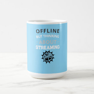 Streamer Offline Tänker På Streaming Kaffemugg