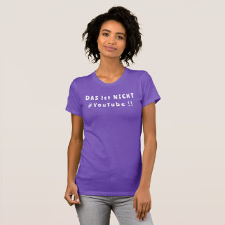 #StreamerGirl Twitch deutsch violett T Shirt