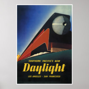 STREAMLINED TÅG DAYLIGHT EXPRESS 1937 POSTER