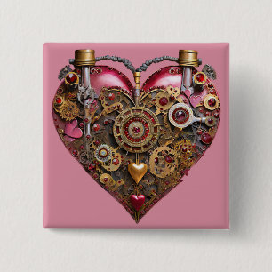 Streampunk Heart Ruby Valentine Knapp