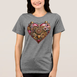 Streampunk Heart Ruby Valentine T Shirt