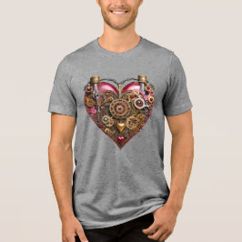 Streampunk Heart Ruby Valentine T Shirt