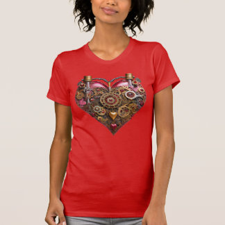 Streampunk Heart Ruby Valentine T Shirt