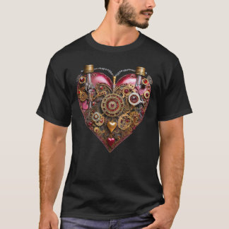 Streampunk Heart Ruby Valentine T Shirt