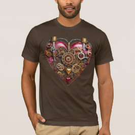 Streampunk Heart Ruby Valentine T Shirt