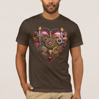Streampunk Heart Ruby Valentine T Shirt