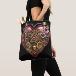 Streampunk Heart Ruby Valentine Tygkasse
