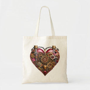 Streampunk Heart Ruby Valentine Tygkasse
