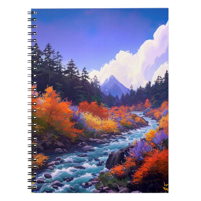 Streams Rush och Forest's Palette Anteckningsbok (Framsidan)