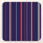 Streck, färg, röd, marin, grått underlägg papper kvadrat<br><div class="desc">Streck,  populärt mönster,  rött,  marinblått och grått.</div>