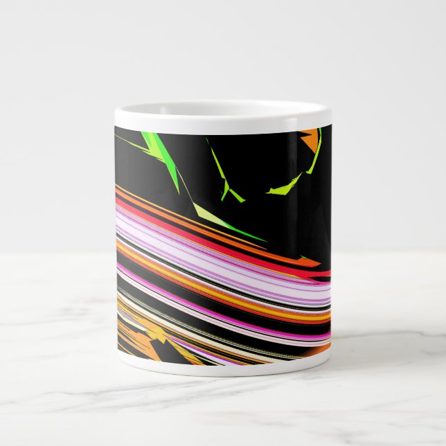 Streck från linjer jumbo mugg (Framsidan)