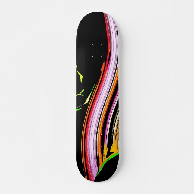 Streck från linjer mini skateboard bräda 18,5 cm (Framsida)