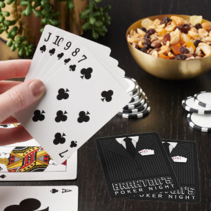 Streck Kostym kasino Poker Nattens uppspelningskor Spel Kort