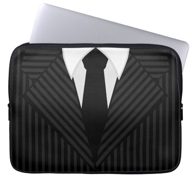 Streck Kostym och Tie Coola 13 Inch Laptop sleeve (Framsidan)