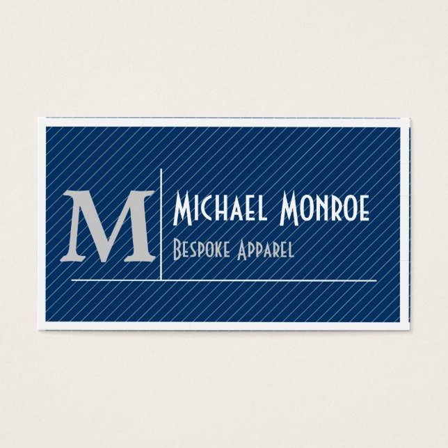 Streck Monogram Visitkort (Framsidan)