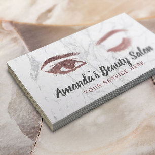 Streck och brows Makeup Artist Ro Marble Visitkort
