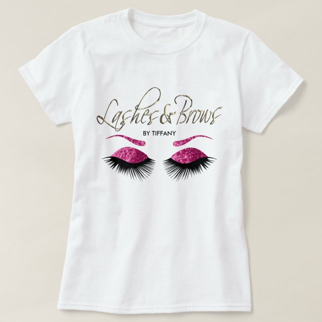 Streck och kors - Rosa T Shirt (Design framsida)