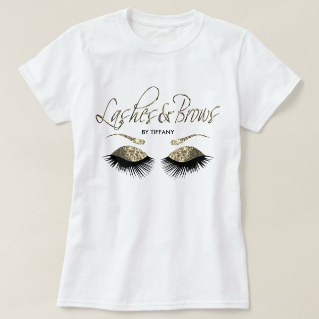 Streck och streck - Guld T Shirt (Design framsida)