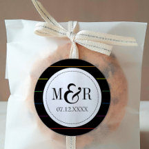 Streck Rainbow on Solid Black HBT Bröllop