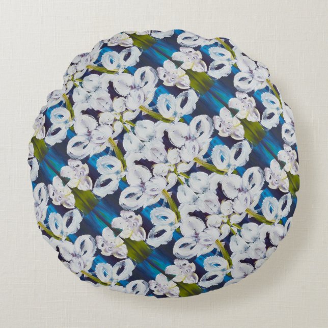 Streck Small Mönster Pillow Rund Kudde (Framsidan)