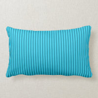Streckad Aqua Blue > Patternerad Dekorativ kudde