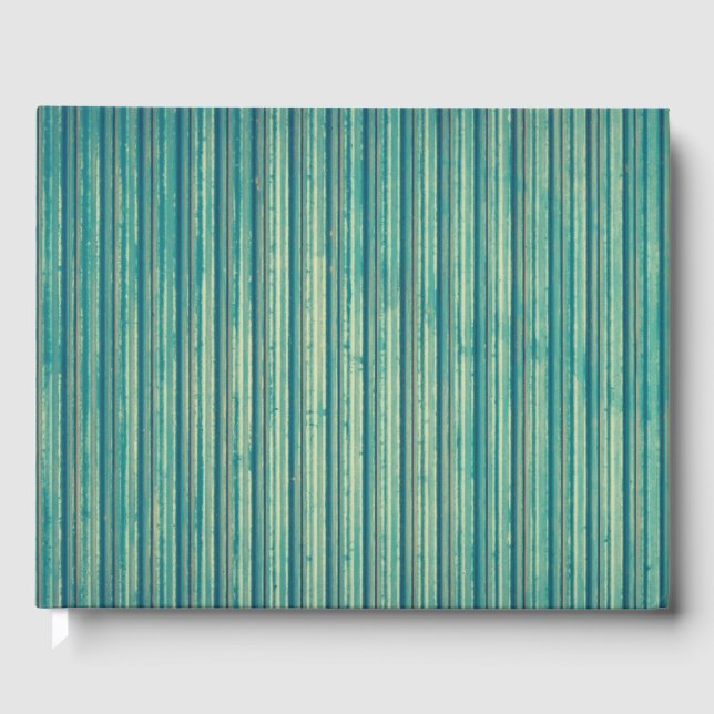 Streckad blå Linjer Gästböcker (Framsida)