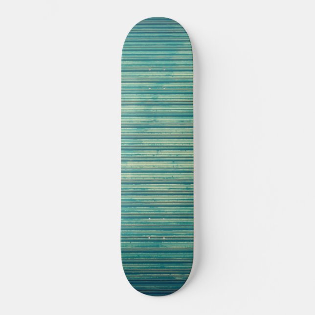 Streckad blå Linjer-skateboard Mini Skateboard Bräda 18,5 Cm (Framsida)
