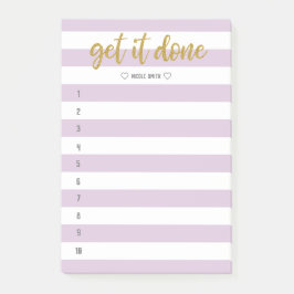 Streckad pensel, låt den vara klar post-it block