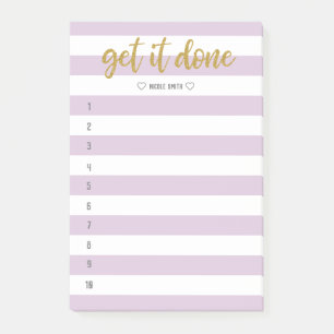 Streckad pensel, låt den vara klar post-it block