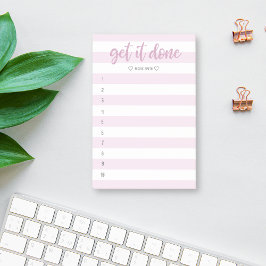 Streckad pensel, låt den vara klar post-it block