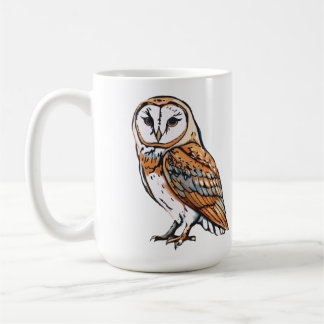 Streckad uggla kaffemugg