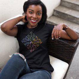 Streckade rutor t shirt