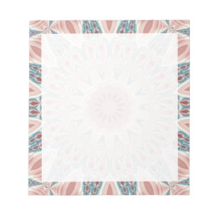 Streckande modern Kaleidoscope Mandala Fractal Art Anteckningsblock
