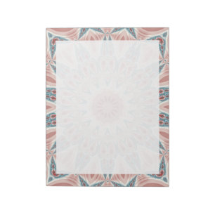 Streckande modern Kaleidoscope Mandala Fractal Art Anteckningsblock