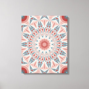 Streckande modern Kaleidoscope Mandala Fractal Art Canvastryck