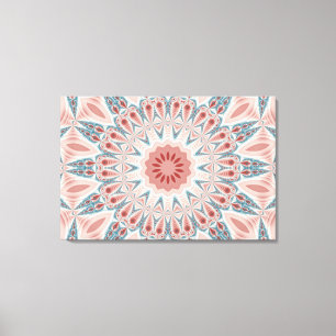 Streckande modern Kaleidoscope Mandala Fractal Art Canvastryck