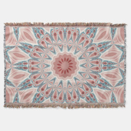 Streckande modern Kaleidoscope Mandala Fractal Art Filt